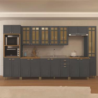 Imagem de Cozinha Completa 8 Peças 20 Portas 2 Gavetas Paris Indekes