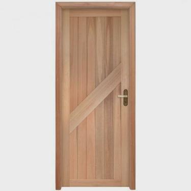 Imagem de Porta de Madeira Lambril 213x84cm com Batente 9,4cm ewk P14 M30 Rondosul