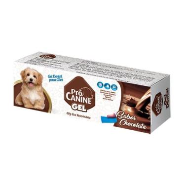 Imagem de Gel Dental Pasta de Dente para Cães Pet Chocolate 60g - Pró Canine