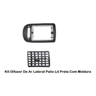 Imagem de Moldura do Difusor de Ar Lateral com Difusor Familia Palio G1, G2 e Fi