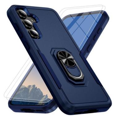 Imagem de Capa de telefone Bonkier para Samsung Galaxy A35 5G com vidro 2x