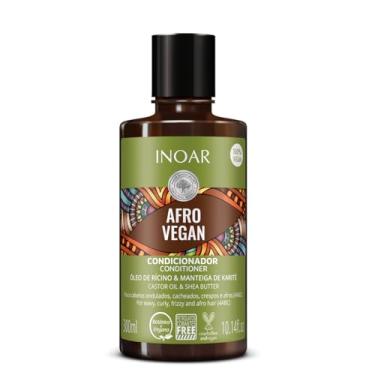 Imagem de Inoar Condicionador Afro Vegan com Óleo de Rícino e Manteiga de Karité 300 Ml, Inoar