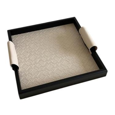 Imagem de APLVFFZH Jóias Brincos Brincos Colares de Pulseira Relógio de Jóias Servando Bandeja de Servir, Praça Cáqui