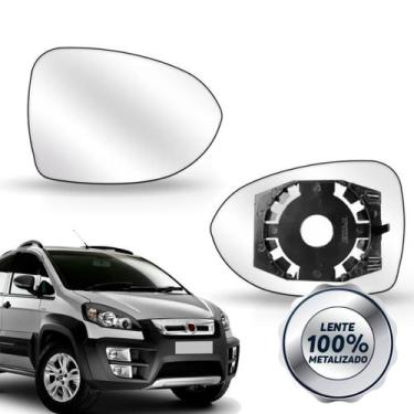 Imagem de Lente Retrovisor Idea 11 12 13 14 15 16 2017 Com Base Oferta - Sp Aces
