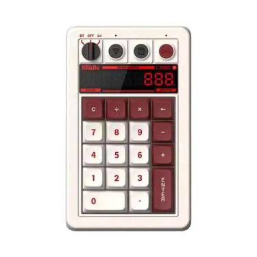 Imagem de Teclado Mecânico Retro Bluetooth 2.4G/USB-C - Hot-Swap - 18 Teclas - C
