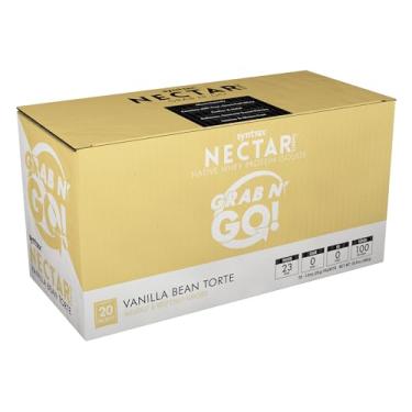 Imagem de Syntrax Nutrition Nectar Grab N' Go, 100% Whey Protein Isolado Proteína em Pó, Verdadeiro Grão de Baunilha, Torta de Baunilha, 20 Pacotes (28 g/Pacote)