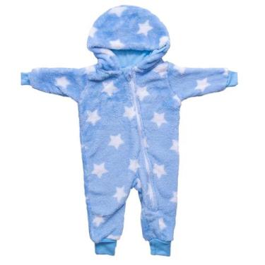 Imagem de Macacão para Bebê Soft Fleece com Zíper Inverno Baby Joy, GG (9 a 12 m