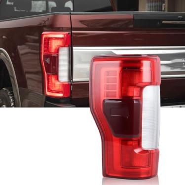 Imagem de KAMDKI Luz traseira LH Full LED com ponto cego adequada para Ford F250 F350 F450 F550 Super Duty 2017 2018 2019 Módulo de luzes traseiras do lado esquerdo do motorista não incluído FO2800262
