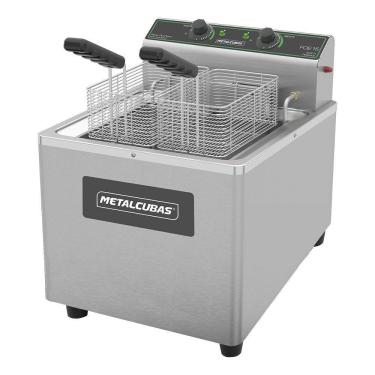 Imagem de Fritadeira Elétrica Zona Fria De Mesa Metalcubas 15 Litros Foe15m 8000w 220v
