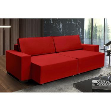 Imagem de Sofá Dallas 2.90m Retrátil - Vermelho