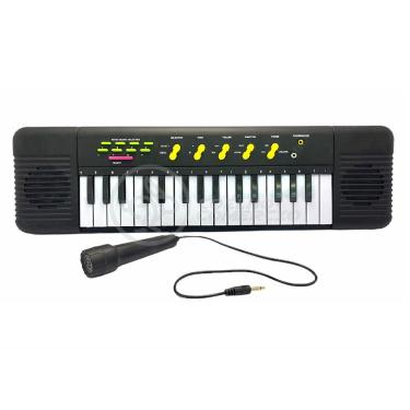 Imagem de Mini Teclado Infantil 32 Teclas Musical Karaokê E Microfone