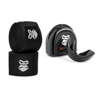 Imagem de Faixa de Mão para Boxe Gorilla – Bandagem Elástica com Atadura + Protetor Bucal para Lutas – Protetor de Dentes – Cor Preta
