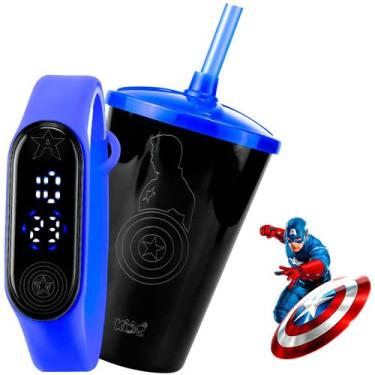 Imagem de Kit Relogio Infantil prova agua digital bracelete nota - Orizom