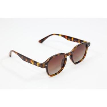 Imagem de Óculos de Sol HD Anani Acetato Animal print Degradê marrom Cor:;Gênero:Feminino-Unissex