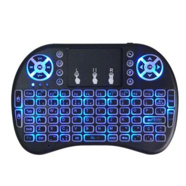 Imagem de Mini Teclado Air Mouse Touch Sem Fio Tv Smart Wireless com Luz Backlit