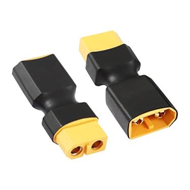 Imagem de RIIEYOCA Conector XT60 macho para fêmea sem adaptador de fio, adaptador de conector XT60 para RC FPV carro avião drone bateria LiPo etc XT60 conversão de porta