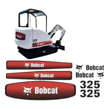 Imagem de Kit Adesivos Bobcat 325 Para Mini Escavadeira - Spts