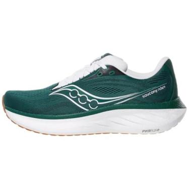 Imagem de Saucony Tênis de corrida masculino Ride 18, Pinho/branco, 43