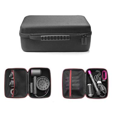 Imagem de Buwico Estojo de viagem rígido Shockprrof bolsa de armazenamento organizador universal para secador de cabelo supersônico Dyson HD01 HD03 para Dyson Airwrap Styler, estojo de viagem para Shark HD430