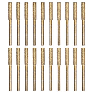 Imagem de 20 Pçs Afiador de Motosserra Rebarba Serra de Corrente Afiar Cabeça Arquivo Afiar Ferramenta Manutenção Moagem Funciona (4mm)