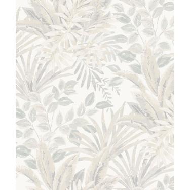 Imagem de Papel de Parede Time Folhagem Bege TJ3201