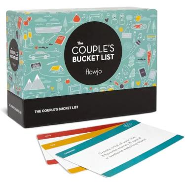 Imagem de Unique Couples Gift & Wedding Gift - 100 Fresh Date Night Idea Cards for Couples and Newlyweds - Bridal Shower Gifts - Couples Games - Date Night Box Date Deck - The Couples Bucket List by Flowjo