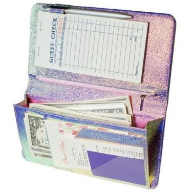 Imagem de Livro de servidor Zreal com bolso com zíper, fecho magnético
