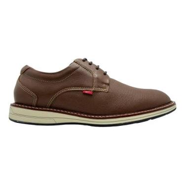 Imagem de Sapato ferracini social com cadarço ref: 6152 masculino, Marrom, 39