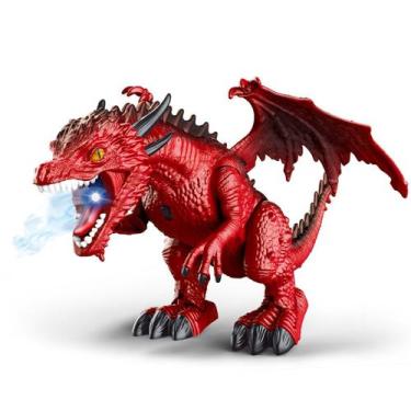 Imagem de Dragão Brinquedo Controle Anda Emite Som Replaykids Vermelho - Replay 
