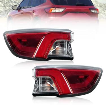 Imagem de JESYMBX Luz traseira para Ford Escape 2020-2022 luz lateral de freio de corrida 6-PIN LJ6Z-13405-E LJ6Z-13404-E esquerda e direita