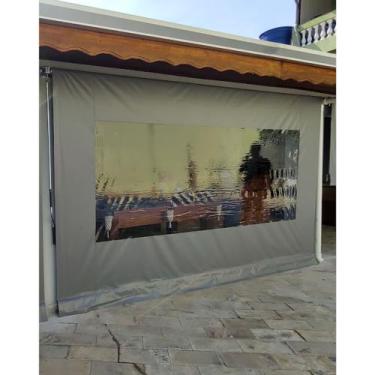 Imagem de Toldo Cortina Retrátil completo para instalação: Várias Medidas - Lona