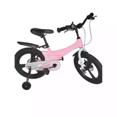 Imagem de Bicicleta Rosa Infantil Aro 18 C/Freio A Disco e Farol - 24129
