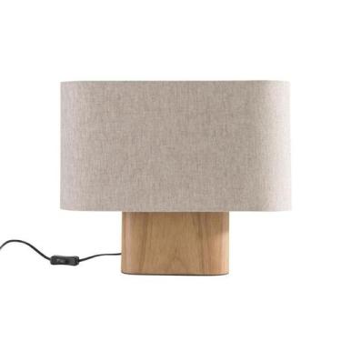 Imagem de 3285 abajur eliptico tecido - MADELUSTRE