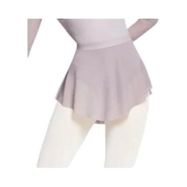 Imagem de Saia De Balé Curta Feminina Com Fenda Lateral, Saia Tutu De Dança Elás