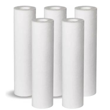 Imagem de Elemento Filtrante Polipropileno 9 3/4 Liso Com 5 Unidades - AquaPlus