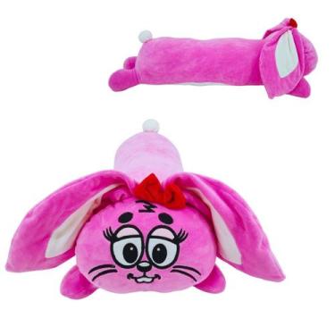 Imagem de Pelúcia Dalila 60cm Almofada Compridinha Rosa Oficial Turma da Mônica 