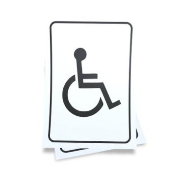 Imagem de Kit 3 Placas sinalização 15x21cm EM PVC PL(95) - Tema: Banheiro PCD - 