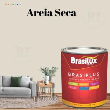 Imagem de Tinta de Parede Semi Brilho Marrom 800ml Brasiplus Acrilica Lavável. -