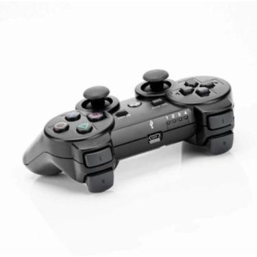 Imagem de Kit 2 Controle Sem Fio compatível  Ps3 Preto - Sharklplay