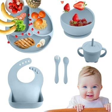 Imagem de Kit Refeição Bebê Em Silicone – 6 Peças