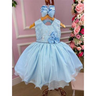 Imagem de Vestido Jardim Encantado Flora Azul Bebe - Fabuloso Ateliê, 1, Azul