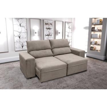 Imagem de Sofá RBF Móveis México 3 Lugares 200cm Retrátil Reclinável Molas Ensacadas