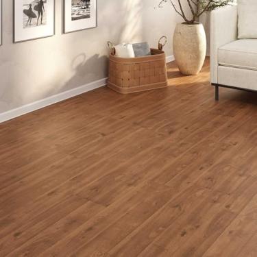 Imagem de Piso Vinílico Em Manta PVC 0,7mm Antiderrapante 18m² Imita Madeira Fosco 0,7MM (Mogno)