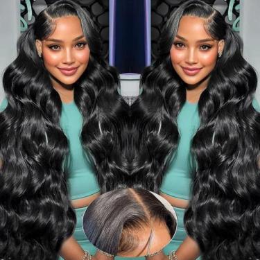 Imagem de Perucas QNQZ Wear and Go sem cola de 32" Body Wave HD Lace 200%