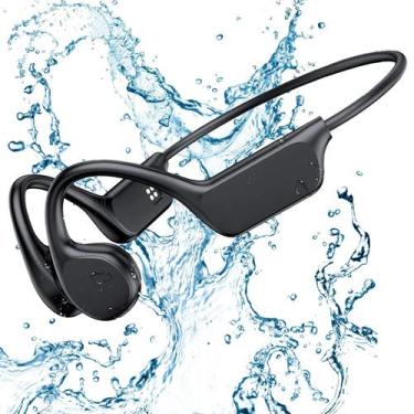 Imagem de Fones de ouvido de condução óssea HEGEDLE IPX8 Waterproof 32GB MP3