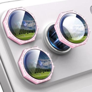 Imagem de Xfilm Protetor de lente de câmera para iPhone 17 Pro/17 Pro Max, diamante brilhante, metal individual com dureza 9H, protetor de tela de câmera à prova de arranhões, acessórios elegantes, compatível