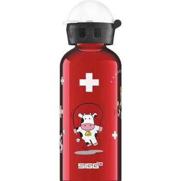 Imagem de SIGG - Garrafa de água infantil - vacas engraçadas - à prova de vazamento - leve - livre de BPA - alumínio - 368 g