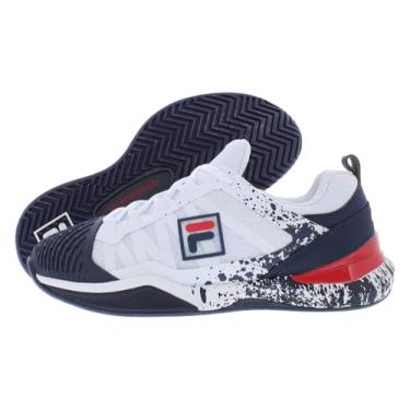 Imagem de FILA Tênis masculino Speedserve Energized, Branco/azul marinho/vermelho-branco, 41