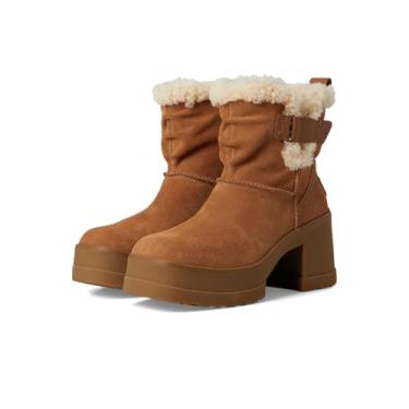 Imagem de UGG Bota feminina Moxy sem cadarço, Castanho, 41