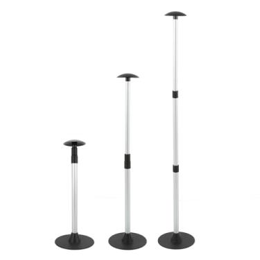 Imagem de Tbest Tampa do Barco Suporte a Pólo Ajuste para Serviço Pesado 3 Seção Telescópio Alumínio ABS Stand para Yachts Boats Pescando Veleiros Marinhos 22.5in a 54in
